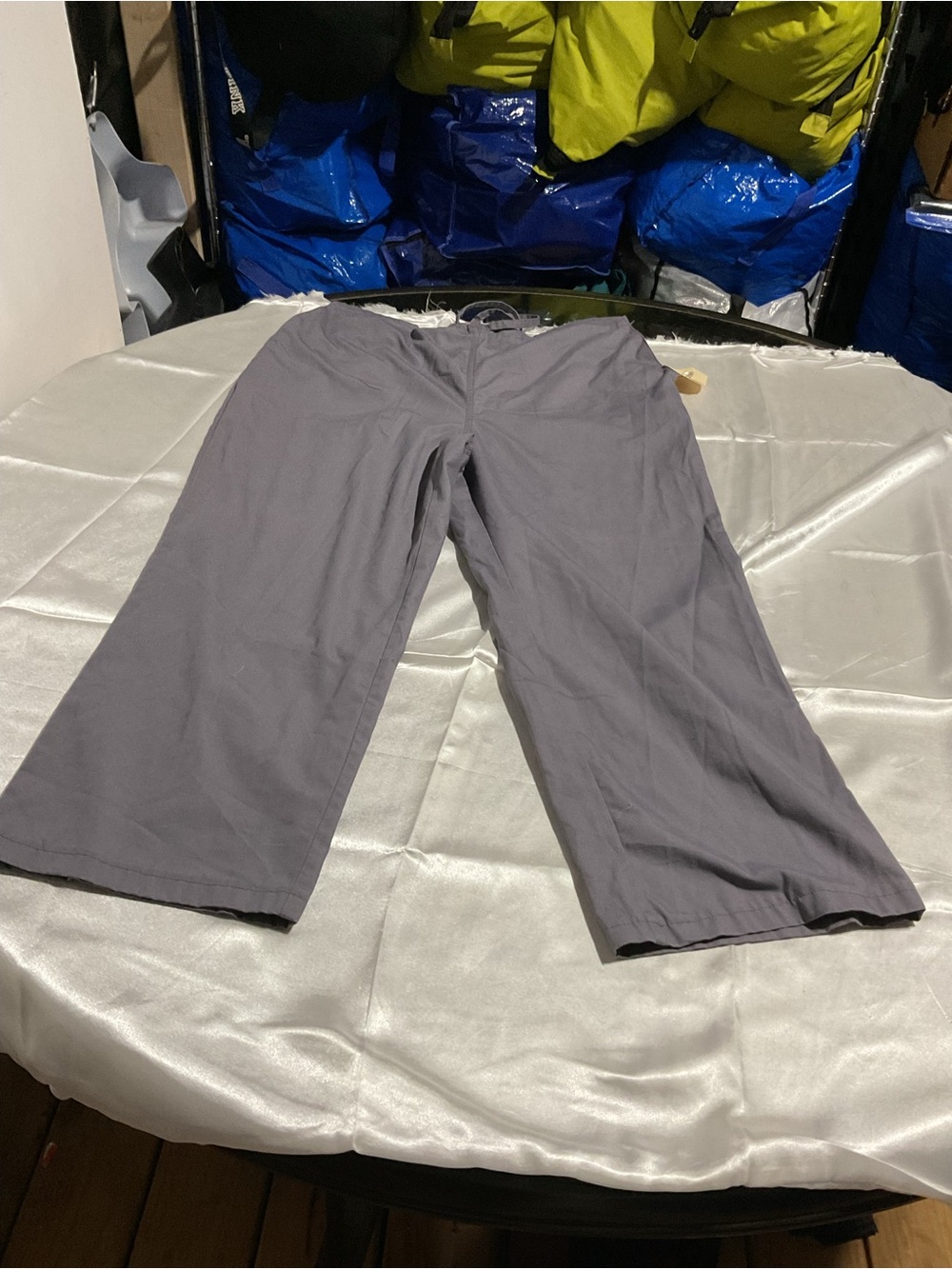 Smart Scrubs Wide-Leg Scrub Pants in Gray